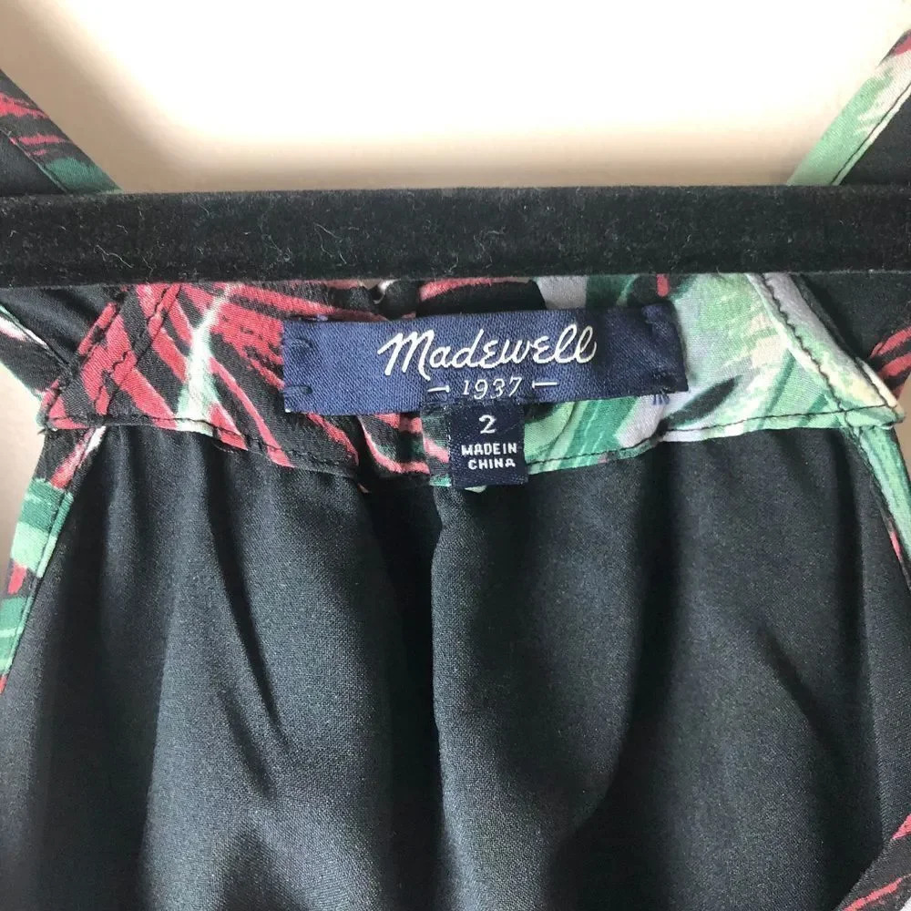 Madewell | 100% Silk Tropical Island Mini Dress - Picture 3 of 8